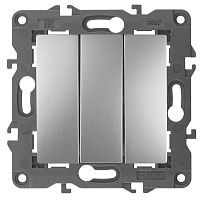 Выключатель трехклавишный ЭРА Elegance 10AX 250V 14-1107-03 Б0034252