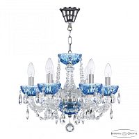 Люстра 5402/6/141 Ni Aquamarine/M-1G Bohemia Ivele Crystal (Богемия Ивеле Кристалл)