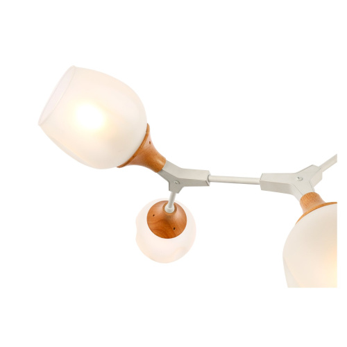 SLE113502-05 Светильник потолочный Белый, Светлое дерево/Белый E27 5*60W CIOTOLLA фото 9