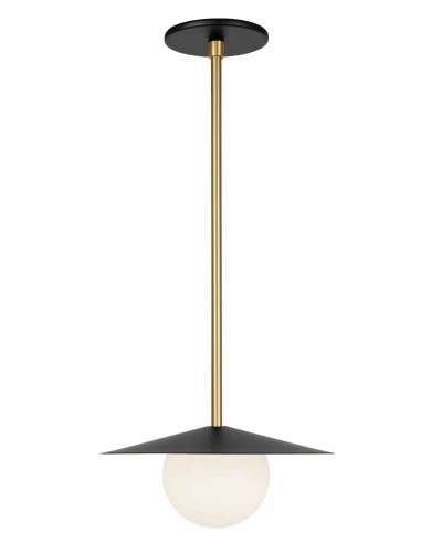 Чёрно-золотой подвесной светильник "Милти"