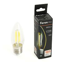 Лампа светодиодная Feron.PRO LB-1206 Свеча E27 960LM 6W 175-265V 2700K