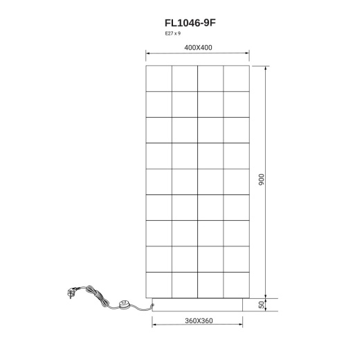 Торшер Basis FL1046-9F фото 8