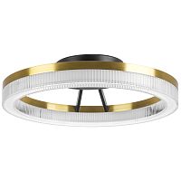 736040 Люстра ROTONDA 21W LED 1053LM 180G ЧЕРНЫЙ/ЛАТУНЬ 3000K
