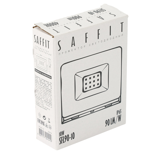 Светодиодный прожектор SAFFIT SFL90-10 IP65 10W 4000K черный фото 4