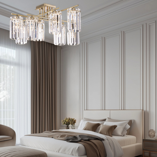 Citilux AXIS CL313283 Люстра хрустальная потолочная Бронза фото 11 Citilux AXIS CL313283 Люстра хрустальная потолочная Бронза фото 11