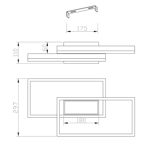 Потолочный светильник Escada 10242/3 LED*90W Black фото 7 Потолочный светильник Escada 10242/3 LED*90W Black фото 7