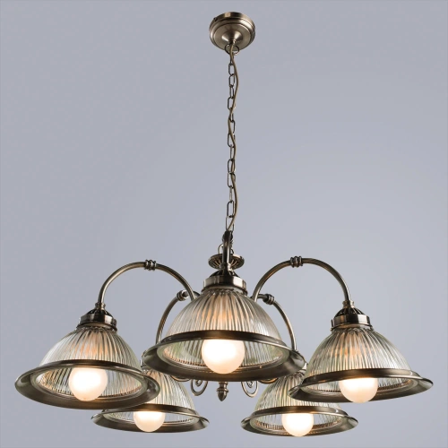 Подвесная люстра Arte Lamp AMERICAN DINER A9366LM-5AB фото 2 Подвесная люстра Arte Lamp AMERICAN DINER A9366LM-5AB фото 2
