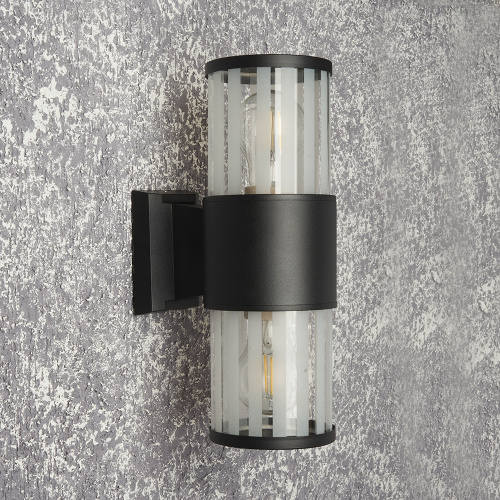 Светильник садово-парковый Feron DH0902, на стену,  E27 230V, черный фото 6