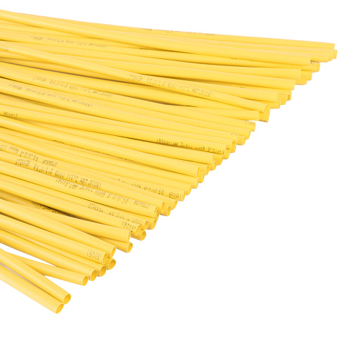 Термоусадочная трубка STEKKER 4,0/2,0 мм, длина 100 см., усадка 2:1, желтый HST-420-100YW фото 3