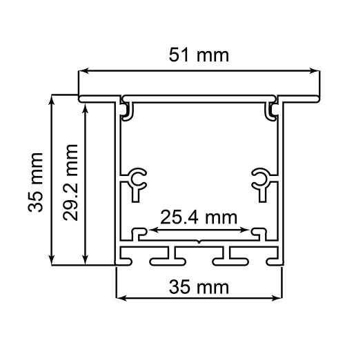 Профиль алюминиевый встраиваемый "Линии света", серебро, CAB255 фото 4