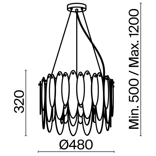 Подвесной светильник Freya FR5217PL-05FG фото 13 Подвесной светильник Freya FR5217PL-05FG фото 13