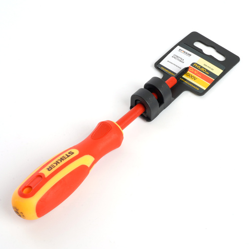 Отвертка крестовая диэлектрическая STEKKER Ph 1 х 80 мм, SDE-PH1-80 фото 7