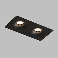 DK2122-BK Встраиваемый светильник, IP 20, 50 Вт, GU10, черный, алюминий