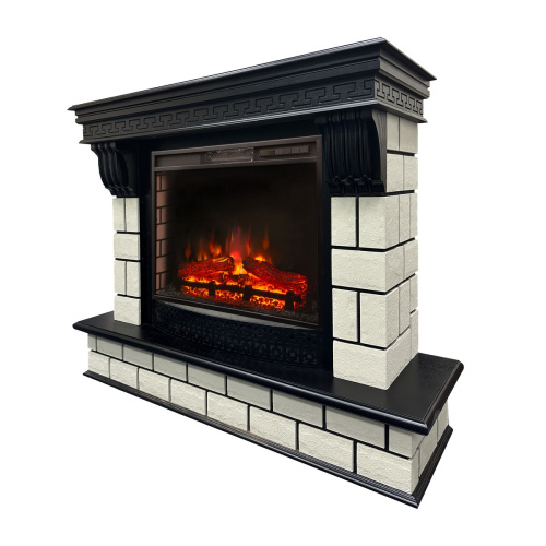 Электрокамин RealFlame Castle 25,5 DN орех с очагом Sparta 25,5 LED фото 2 Электрокамин RealFlame Castle 25,5 DN орех с очагом Sparta 25,5 LED фото 2