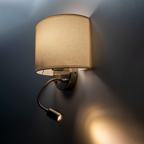 Citilux Декарт CL704306 Бра с бежевым абажуром и диммером фото 8 Citilux Декарт CL704306 Бра с бежевым абажуром и диммером фото 8