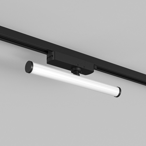 DK6438-BK Поворотный однофазный трековый светильник STROM со светодиодом L300mm 220V 10W 150° 3000K IP20 черный алюминий/акрил фото 6 DK6438-BK Поворотный однофазный трековый светильник STROM со светодиодом L300mm 220V 10W 150° 3000K IP20 черный алюминий/акрил фото 6