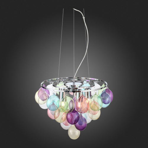 SL432.153.05 Светильник подвесной ST-Luce Хром/Разноцветный E27 5*60W SOSPIRO фото 2