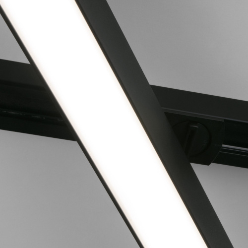 Трековый светодиодный светильник для однофазного шинопровода X-Line 10W 4200K черный матовый X-Line черный матовый 10W 4200K (LTB53) однофазный фото 4