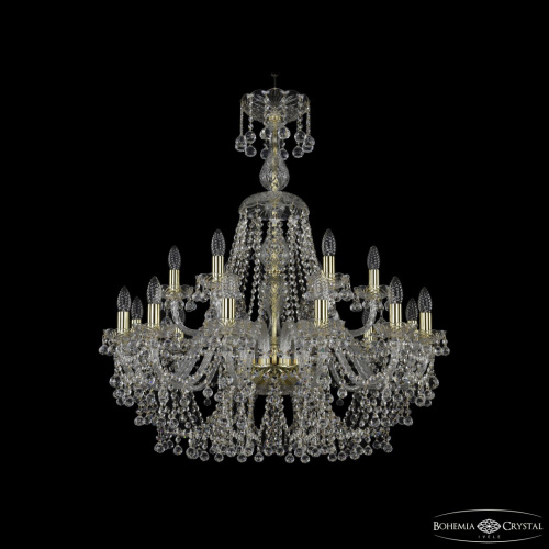 Люстра хрустальная 1409/12+6/300/XL-95 G Люстра хрустальная 1409/12+6/300/XL-95 G