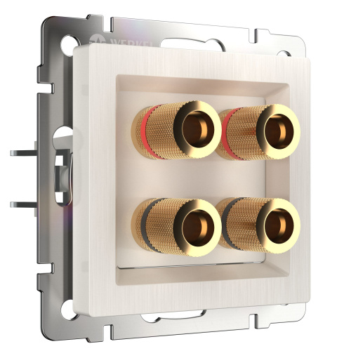 Акустическая розетка (перламутровый рифленый) WL13-AUDIOx4 Акустическая розетка (перламутровый рифленый) WL13-AUDIOx4