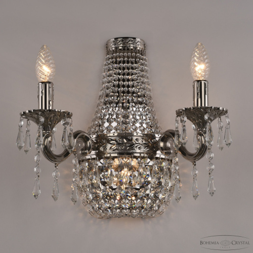 Бра хрустальные 2201H201B/2/35IV Ni Bohemia Ivele Crystal (Богемия Ивеле Кристалл) фото 2 Бра хрустальные 2201H201B/2/35IV Ni Bohemia Ivele Crystal (Богемия Ивеле Кристалл) фото 2