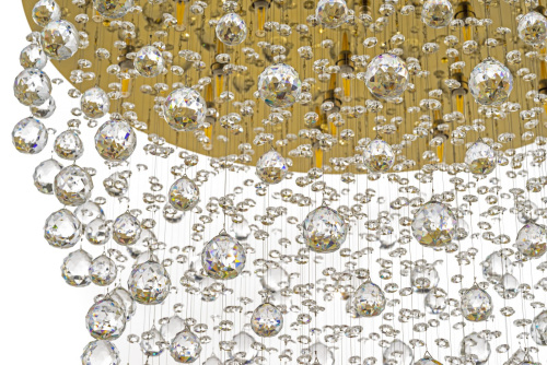 Подвесная хрустальная люстра Arti Lampadari Flusso H 1.4.80.615 G фото 2 Подвесная хрустальная люстра Arti Lampadari Flusso H 1.4.80.615 G фото 2