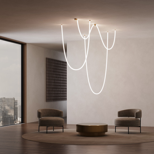 Накладные крепления для круглого гибкого неона Full light латунь FL 28100 фото 2