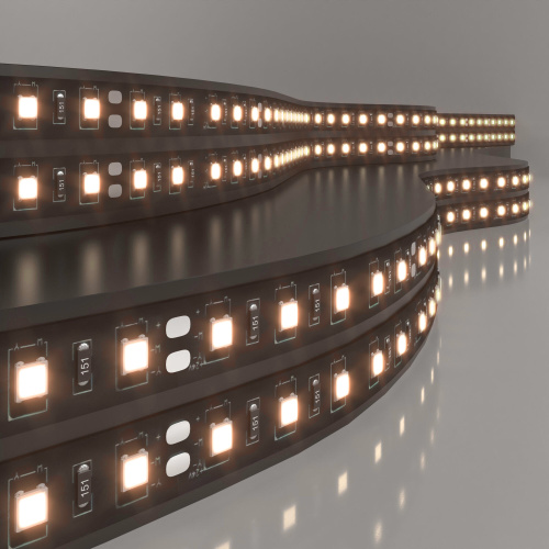 Светодиодная лента 120 Led 9,6 Вт IP20, 3300K тёплый белый, 5 м 2835 24V 120Led 9,6W IP20 Black Светодиодная лента 120 Led 9,6 Вт IP20, 3300K тёплый белый, 5 м 2835 24V 120Led 9,6W IP20 Black