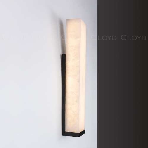 Бра Cloyd ISOKRAT-C W1 / выс. 50 см - алебастр - черный (арт.20806) фото 3 Бра Cloyd ISOKRAT-C W1 / выс. 50 см - алебастр - черный (арт.20806) фото 3
