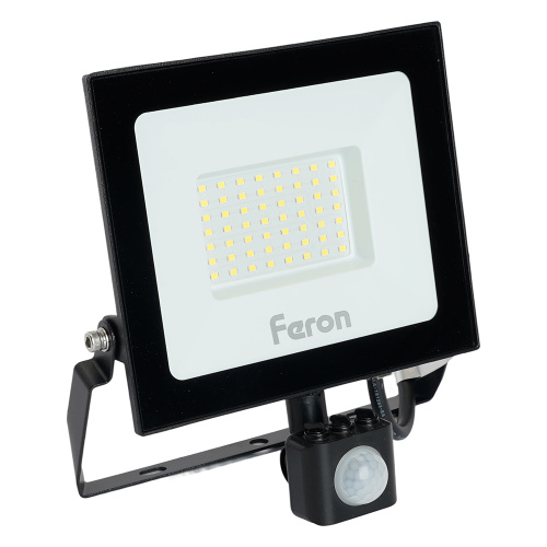 Светодиодный прожектор Feron с датчиком LL-908 IP65 50W 6400K