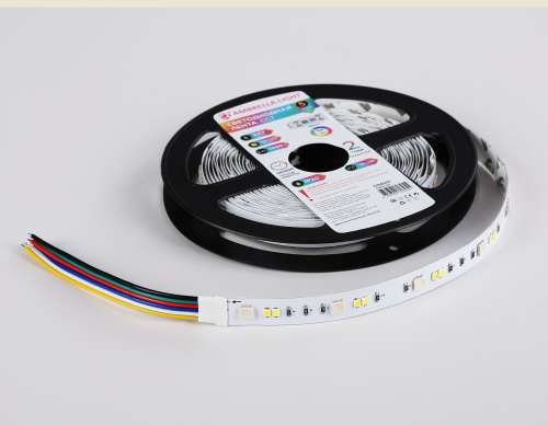 Светодиодная лента 24В 5050+2535 90Led 13Вт/м Цветная RGB+CCT 3000K-6500K IP20 5м фото 10