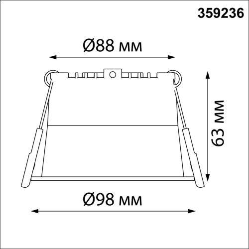 359236 SPOT NT23 536 белый Светильник встраиваемый светодиодный IP20 LED 12W 220V 840Лм 3000К TRAN фото 3 359236 SPOT NT23 536 белый Светильник встраиваемый светодиодный IP20 LED 12W 220V 840Лм 3000К TRAN фото 3