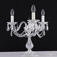 Настольная лампа с хрустальными подвесками AL16302L8/3/141-37 WMN Bohemia Ivele Crystal (Богемия Ивеле Кристалл)