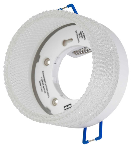 Светильник встраиваемый ЭРА DK97 WH/TR под лампу GX53 белый/прозрачный Б0057456 фото 4