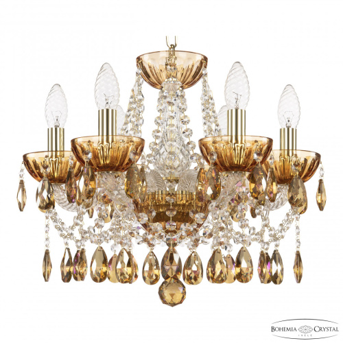 Люстра 5413/6/141 G Amber/M-1H K777 Bohemia Ivele Crystal (Богемия Ивеле Кристалл)