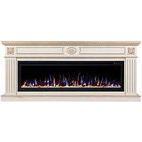 Электрокамин RealFlame Siena 60 WT белый дуб с золотой патиной с очагом Saphir 60
