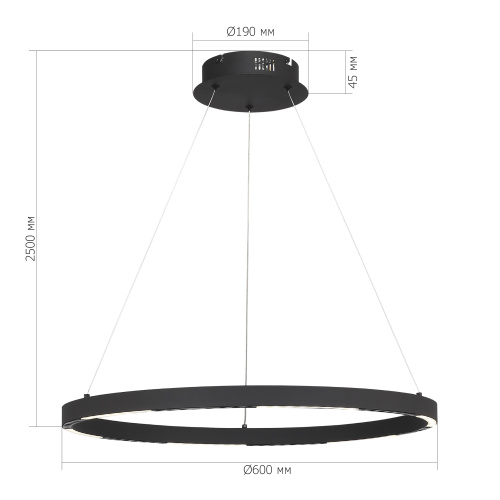 SL6238.433.01 Светильник подвесной ST-Luce черный/черный LED 1*32W 4000K PARILLA фото 2