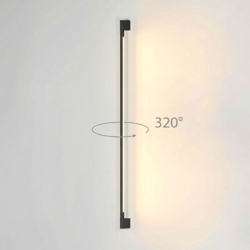 Уличный настенный поворотный светильник Argos 3000K черный 35121/D черный фото 4