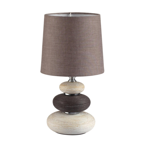 8126/1T COMFI LN26 510 коричневый/бежевый/белый, керамика/текстиль Настольная лампа Е14 1*40W 220V LATZA 8126/1T COMFI LN26 510 коричневый/бежевый/белый, керамика/текстиль Настольная лампа Е14 1*40W 220V LATZA