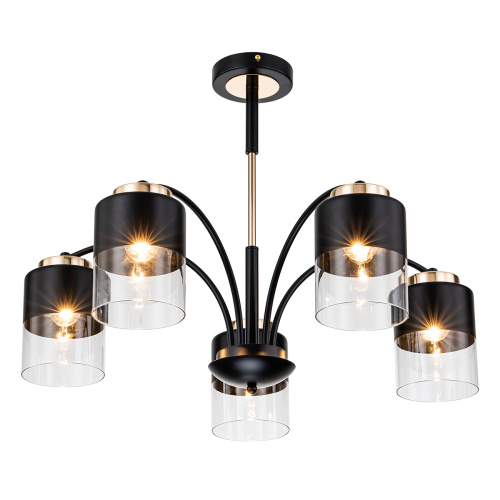 Светильник на штанге Escada 2121/5P E27*40W Black/Gold Светильник на штанге Escada 2121/5P E27*40W Black/Gold