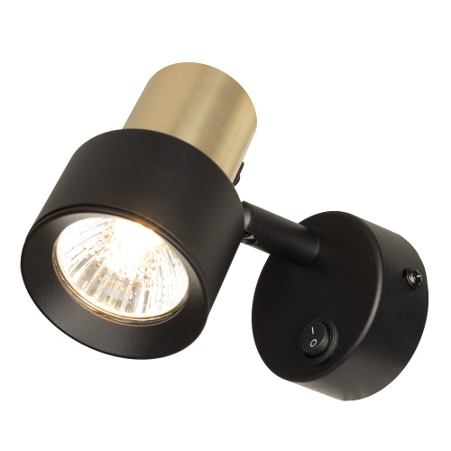 Citilux SAT CL505611 Спот поворотный с выключателем Чёрный+Золото фото 3 Citilux SAT CL505611 Спот поворотный с выключателем Чёрный+Золото фото 3