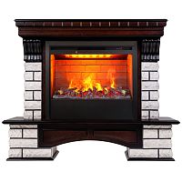 Электрокамин RealFlame Country Rock 26 AO античный дуб с очагом 3D Helios 26
