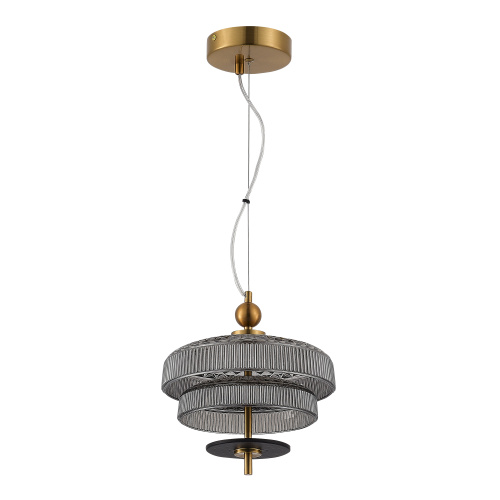 SL6122.303.01 Светильник подвесной ST-Luce Латунь/Латунь, Дымчатый LED 1*8W 3000K ORIENTAL фото 6