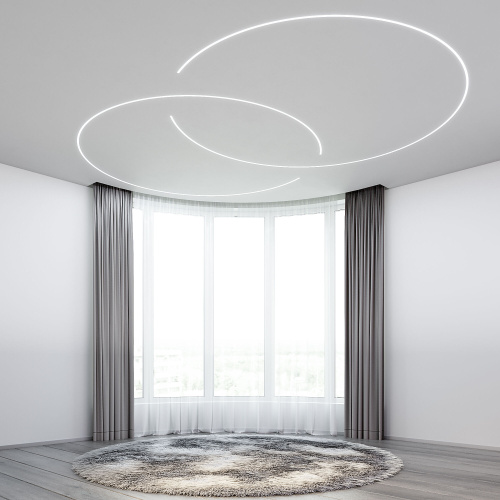 LL-2-ALP024 Встраиваемый гибкий алюминиевый профиль под ГКЛ 9,5мм (под ленту до 9,5mm) LL-2-ALP024 фото 3