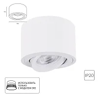 Точечный накладной светильник Arte Lamp UNITO A2260PL-1WH