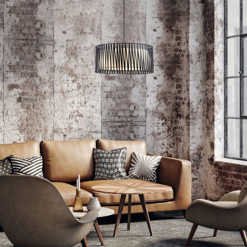 Подвесной светильник Escada 10181/3S E27*60W Black/Silver фото 2