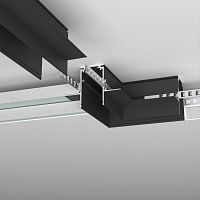 Slim Magnetic Коннектор угловой для встраиваемого шинопровода под ГКЛ 12,5мм черный 85212/00 85212/00