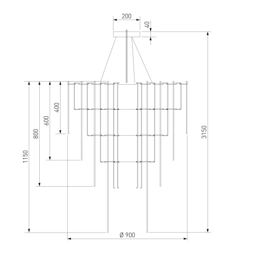 Подвесная люстра Bogates Queen 91101 LED a072016 фото 2 Подвесная люстра Bogates Queen 91101 LED a072016 фото 2