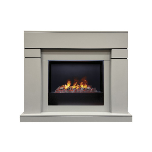 Электрокамин RealFlame Lindelse 26 GR серый, графит c очагом 3D Cassette 630 Электрокамин RealFlame Lindelse 26 GR серый, графит c очагом 3D Cassette 630