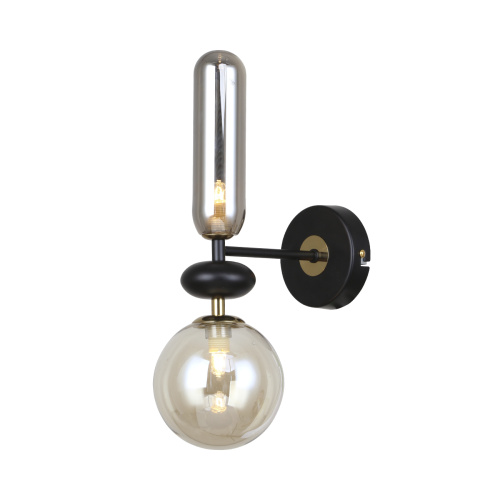 Настенный светильник Escada 2102/2A G9*40W Black/Amber/Smoke Настенный светильник Escada 2102/2A G9*40W Black/Amber/Smoke